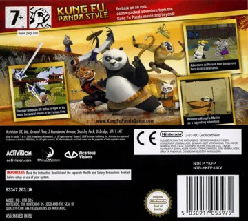 Kung Fu Panda (Japan) box cover back